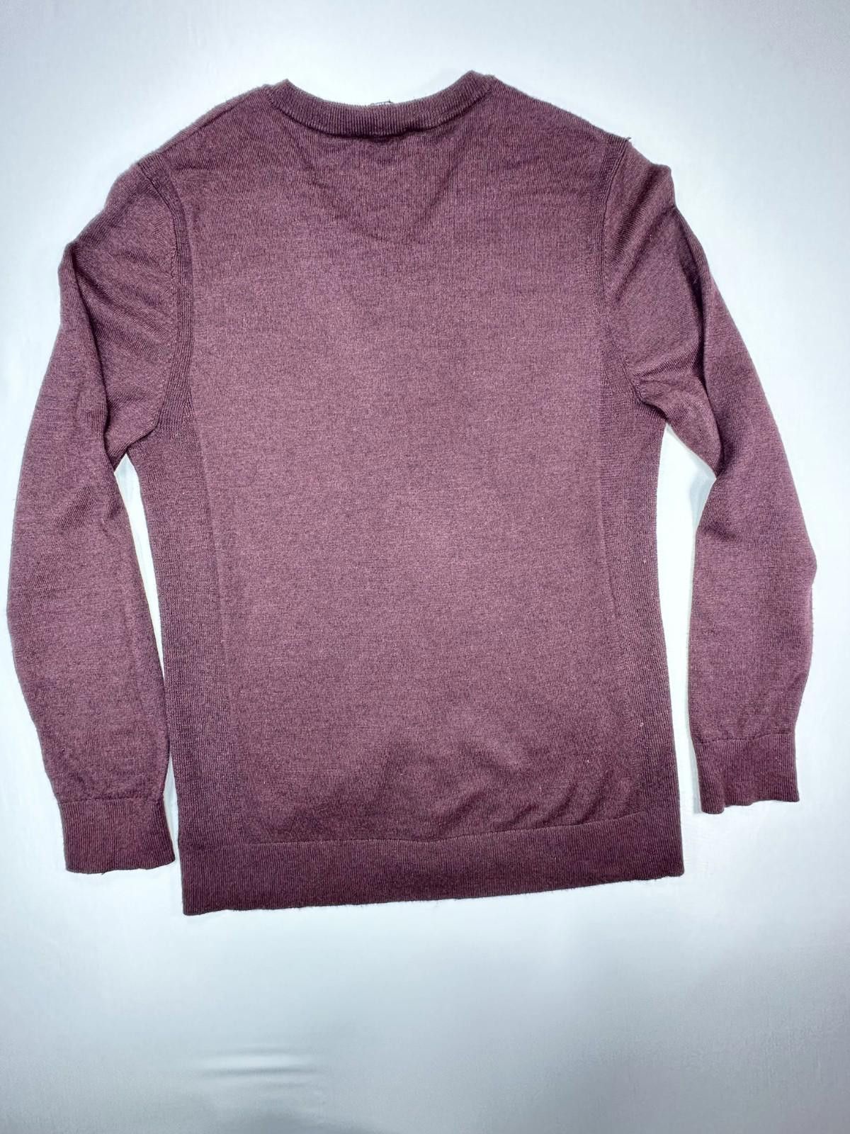 Express Express Merino Wool Blend Pullover V-Neck Sweater Mens Red M Size US M / EU 48-50 / 2 - 2 Thumbnail