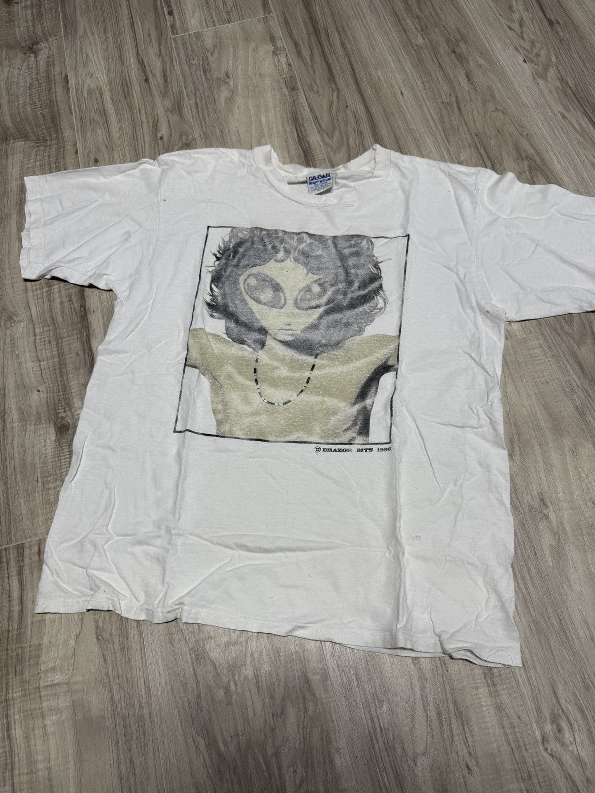 Vintage Vintage 90’s Alien Jim Morrison Parody T-Shirt Size Large Size US L / EU 52-54 / 3 - 1 Thumbnail