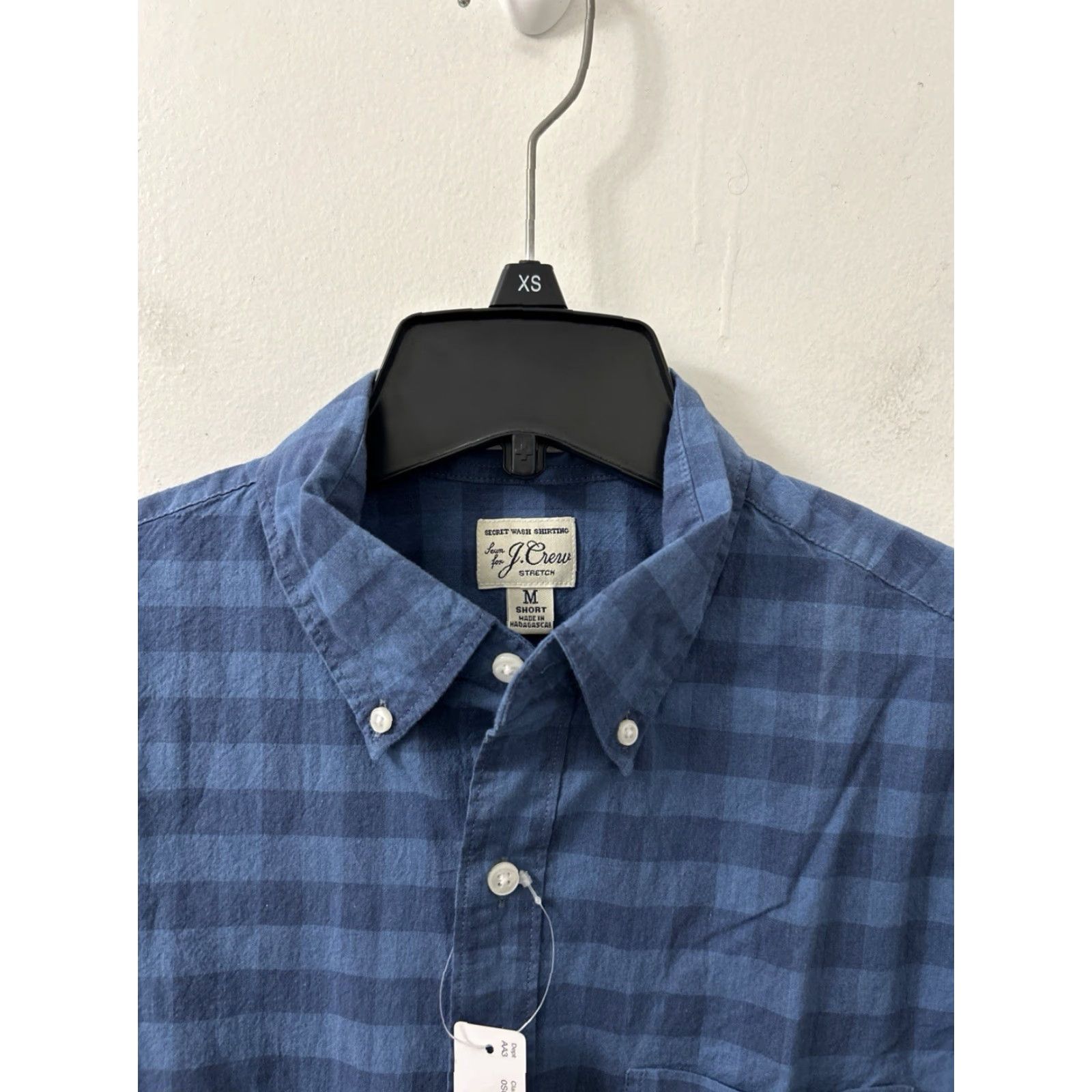 J.Crew VINTAGE J. Crew Shirt Mens Medium Blue Oxford Plaid Button Down Long Sleeve NWT 0 MSRP Size US M / EU 48-50 / 2 - 7 Thumbnail