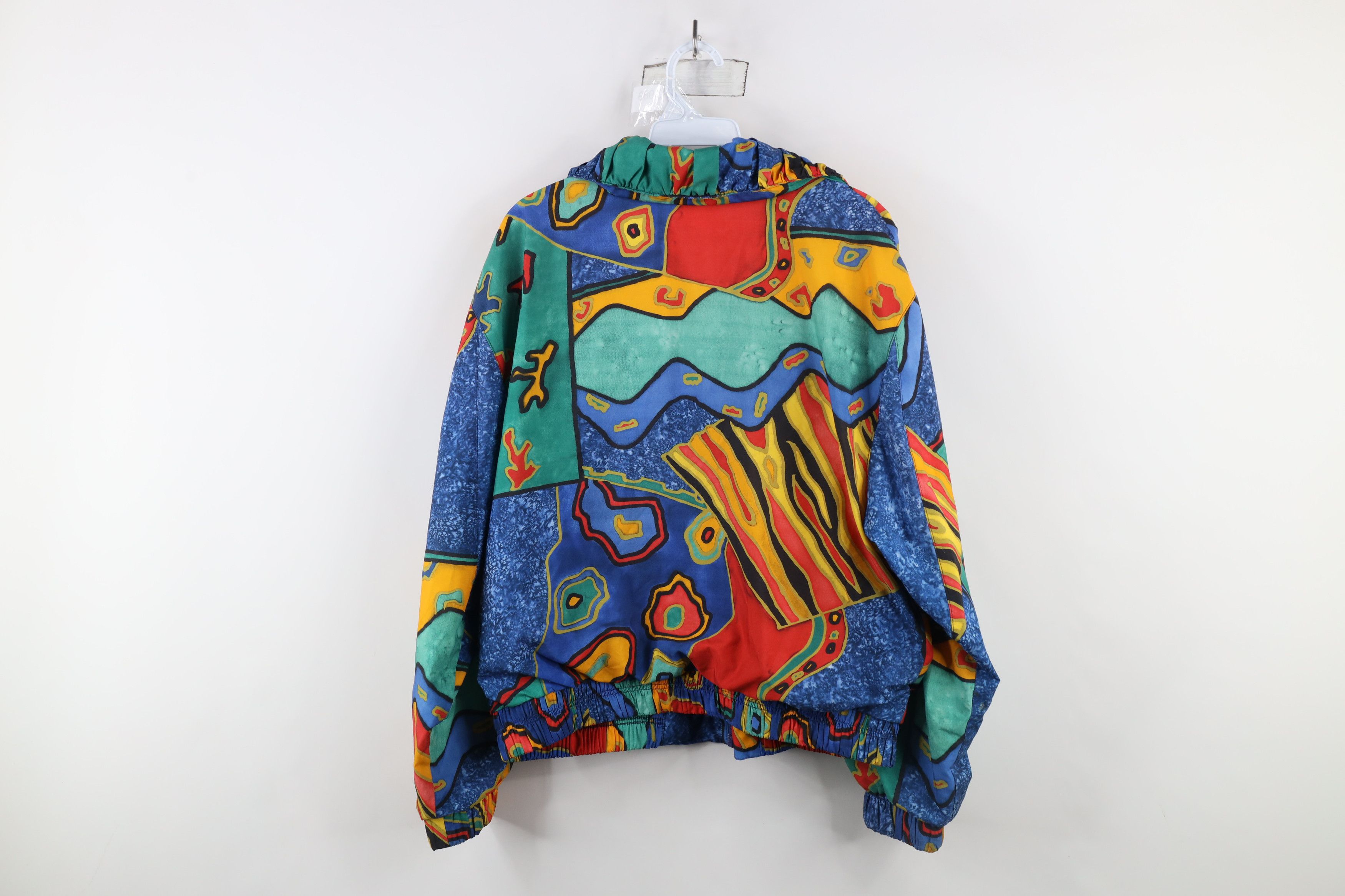 Vintage Vintage 90s Streetwear Abstract Lined Windbreaker Jacket USA Size M / US 6-8 / IT 42-44 - 12 Thumbnail
