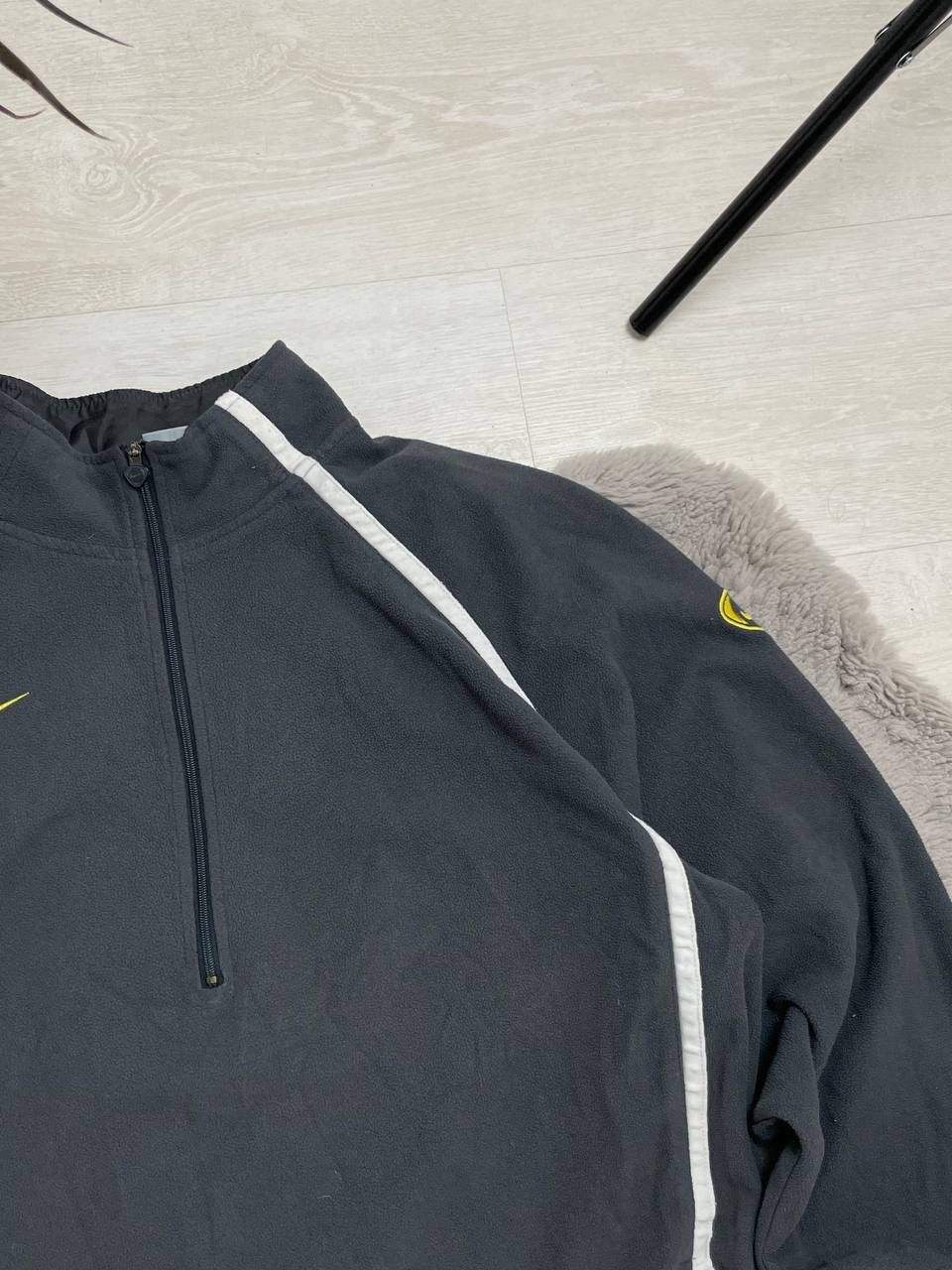 Nike × Vintage Nike Vintage 00’s Fleece Hooded CENTER Swoosh Oversized Size US L / EU 52-54 / 3 - 3 Thumbnail