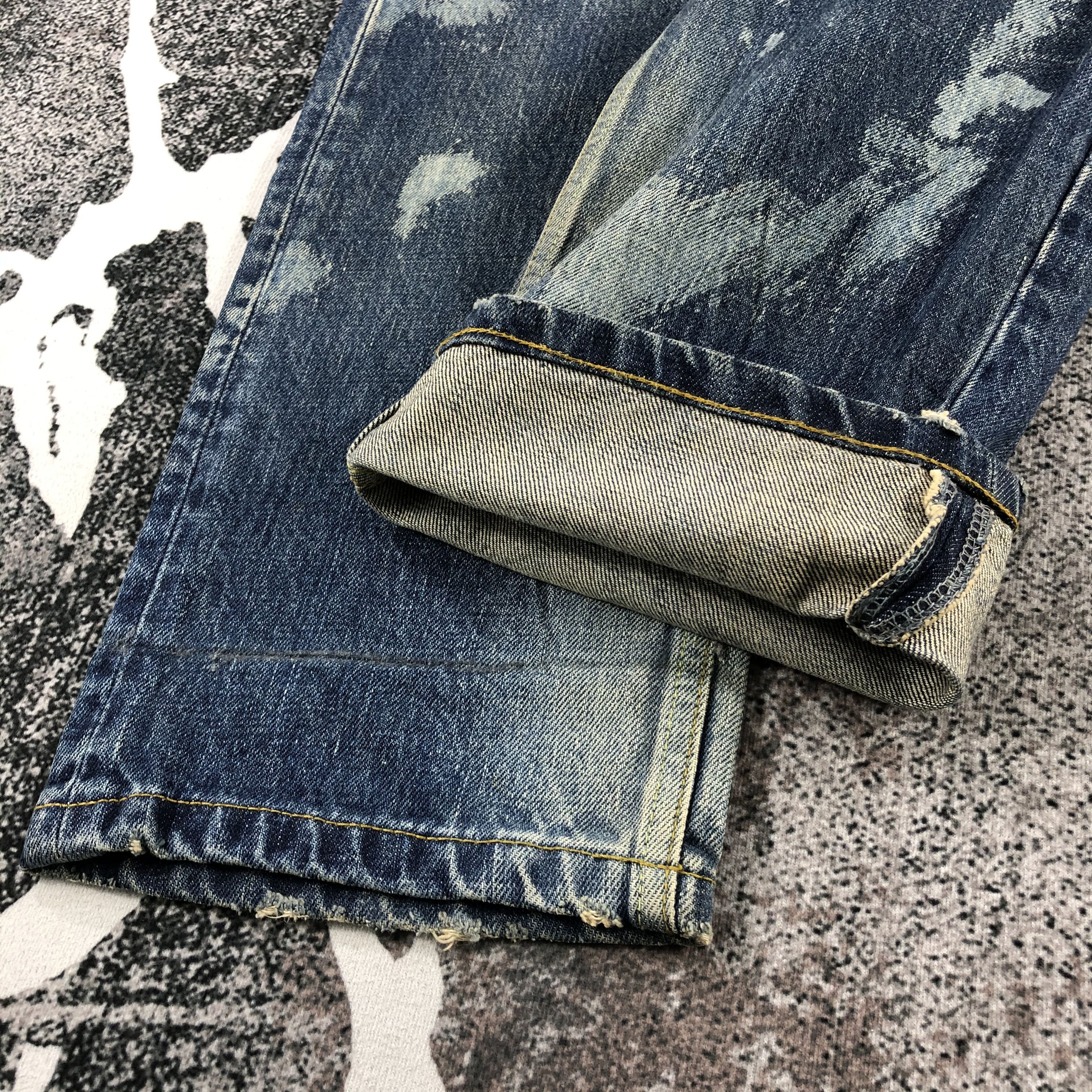 Japanese Brand Nine Rulas Line Jeans Distressed Denim KJ773 Size US 32 / EU 48 - 7 Thumbnail