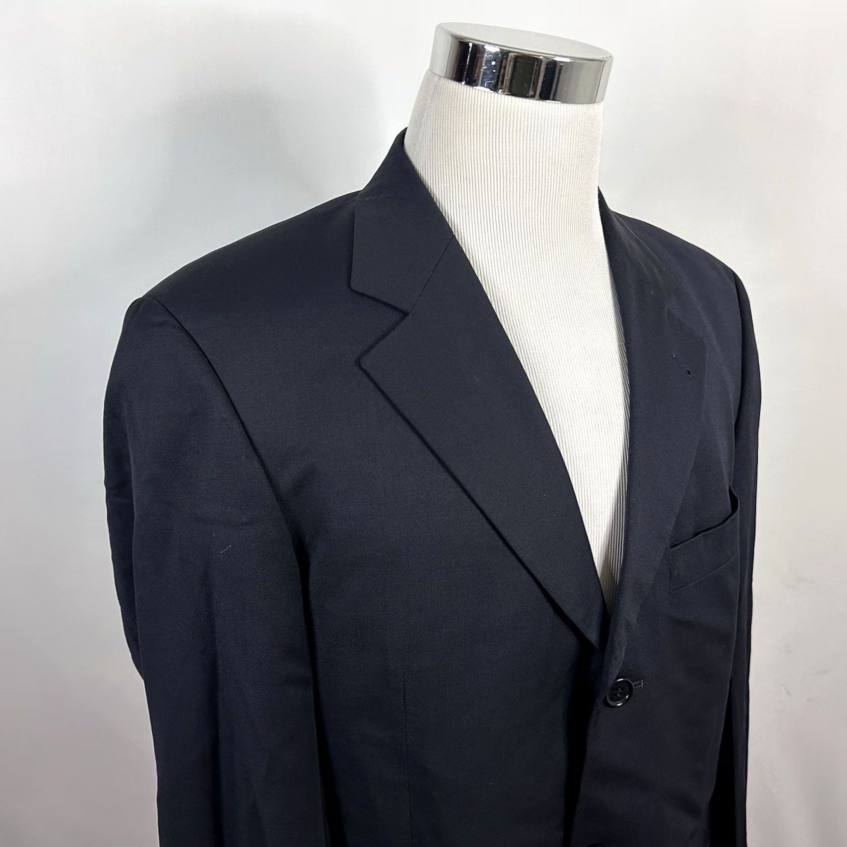 Hugo Boss HUGO BOSS Sport Coat 38R Wool Three-Button Dark Navy Navy Blue 110s Loro Piana Notch Lapel Single-Breasted Men Regular Jacket Coat Size US XS / EU 42 / 0 - 2 Thumbnail