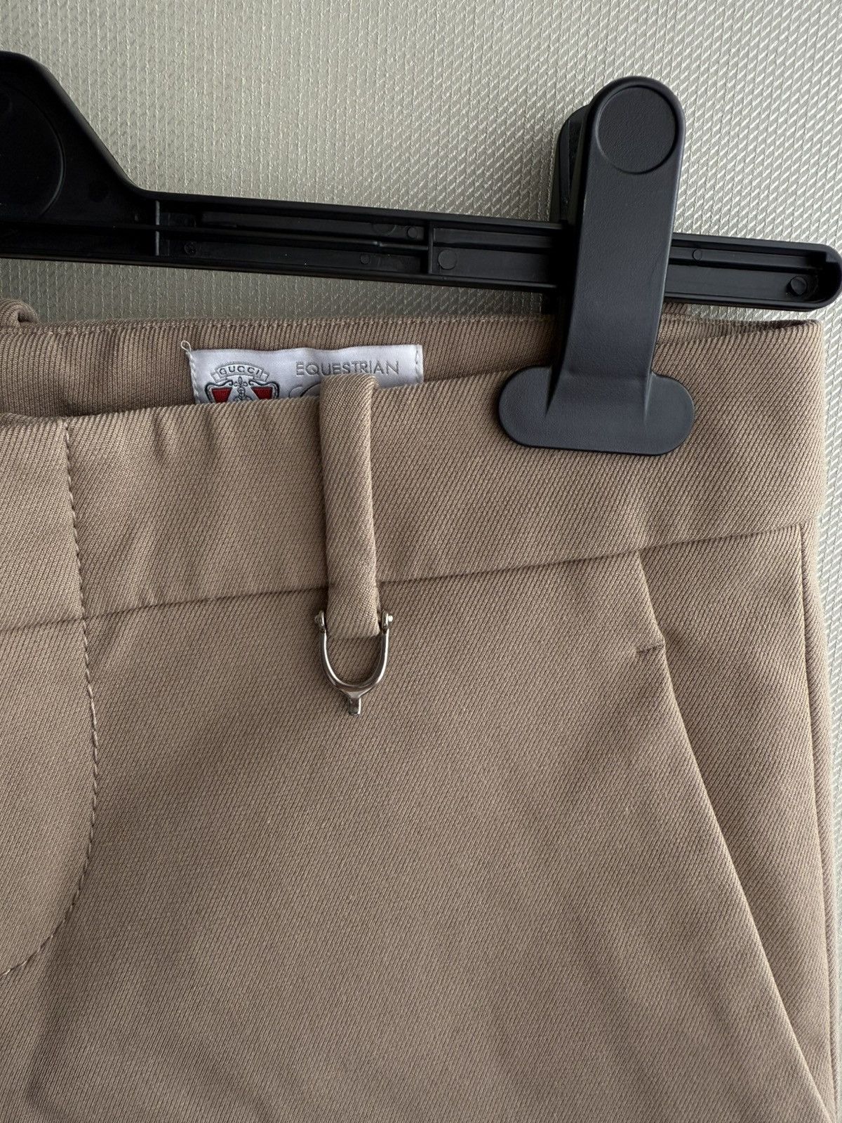 Gucci Gucci Cotton Silk Pants IT 38 Beige Career Mid Rise Trousers Size 26" / US 2 / IT 38 - 2 Thumbnail