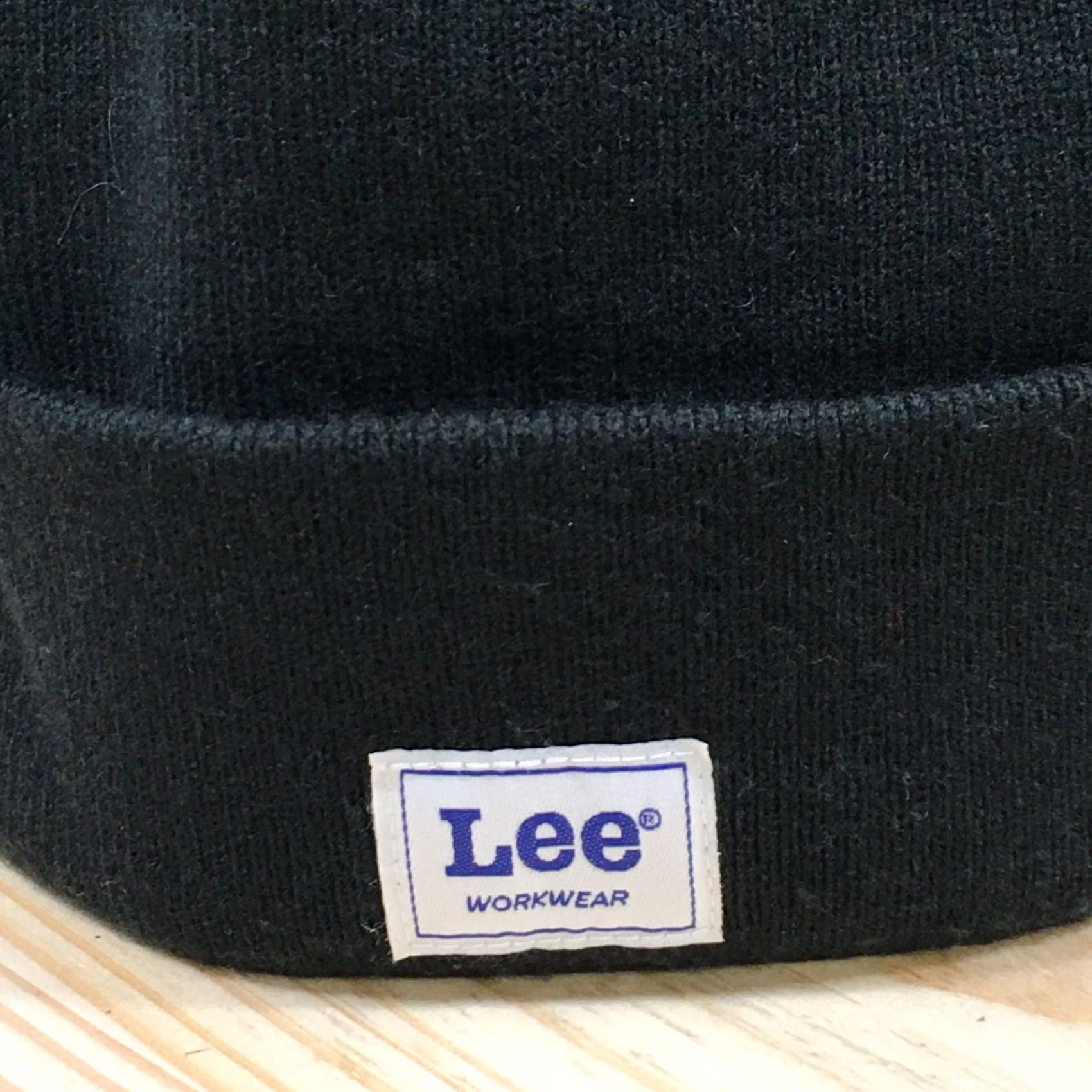 Lee Lee Beanie Mens One Size Black Cuffed Knitted Winter Hat Stretch Casual Workwear Size ONE SIZE - 3 Thumbnail