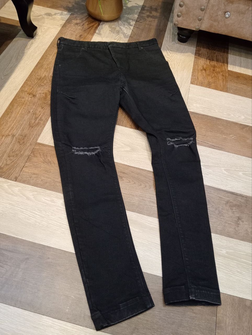 RIPVANWINKLE RIPVANWINKLE JAPAN BLACK CURVE STRETCH PANTS Size US 34 / EU 50 - 3 Thumbnail