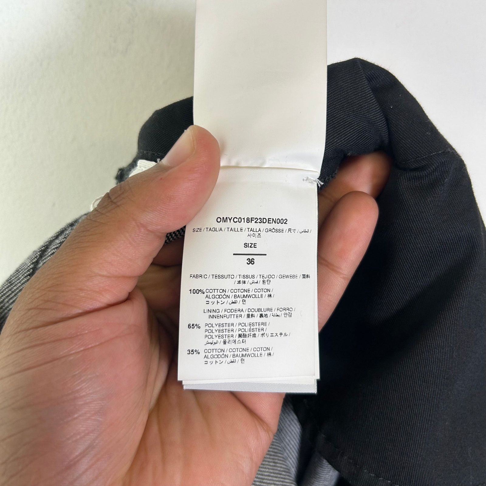 Off-White Off-White Black Washed Zipper Denim Shorts Size US 36 / EU 52 - 6 Thumbnail