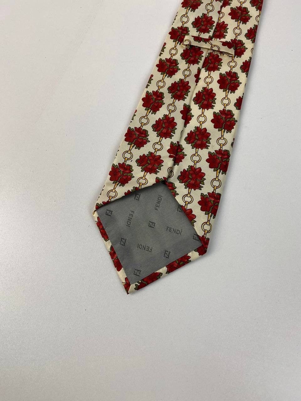 Fendi Fendi flowers tie silk Size ONE SIZE - 3 Thumbnail