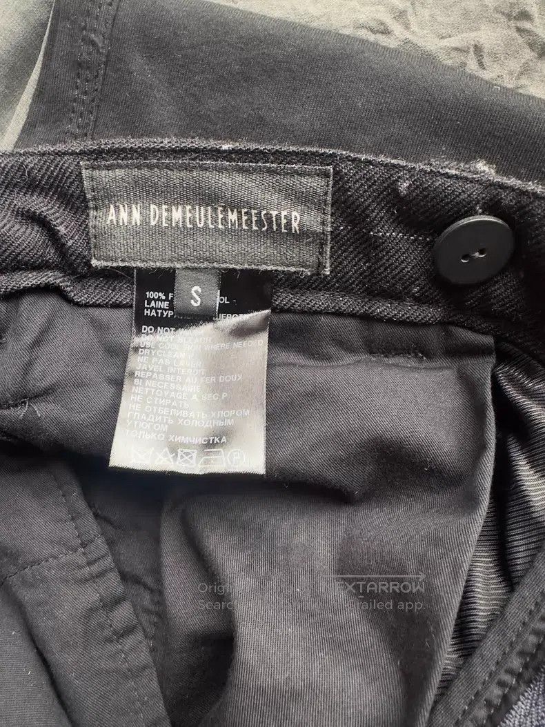 Other Ann Demeulemeester size S Dark gray mud dot silk cotton pan Size 22" - 4 Thumbnail