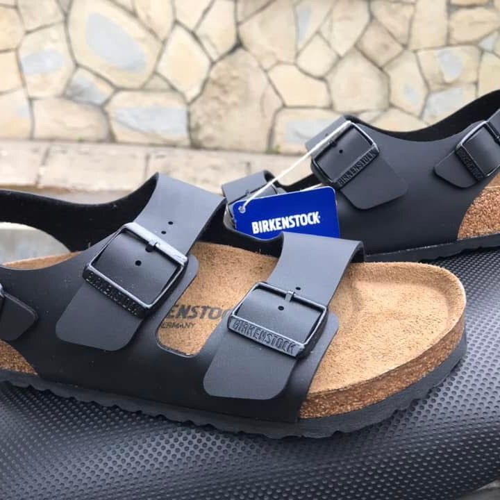 Birkenstock Birkenstock Milano Sandals 3straps Leatherman Black Leather Size US 7 / EU 40 - 5 Thumbnail