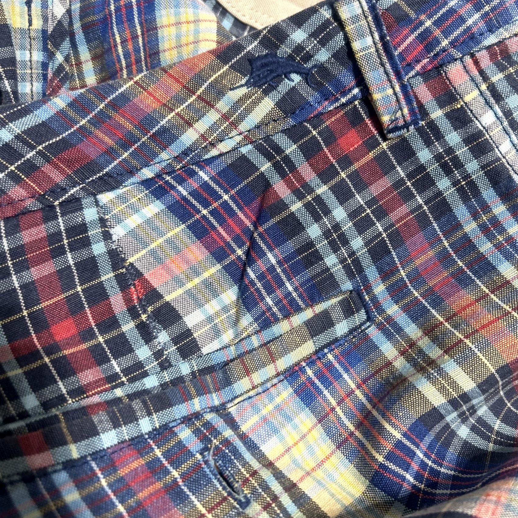Tommy Bahama Tommy Bahama Casual Shorts Men 35 Linen Blend Plaid Multi-Color Colorful Casual Shorts Mens Size US 35 - 5 Thumbnail