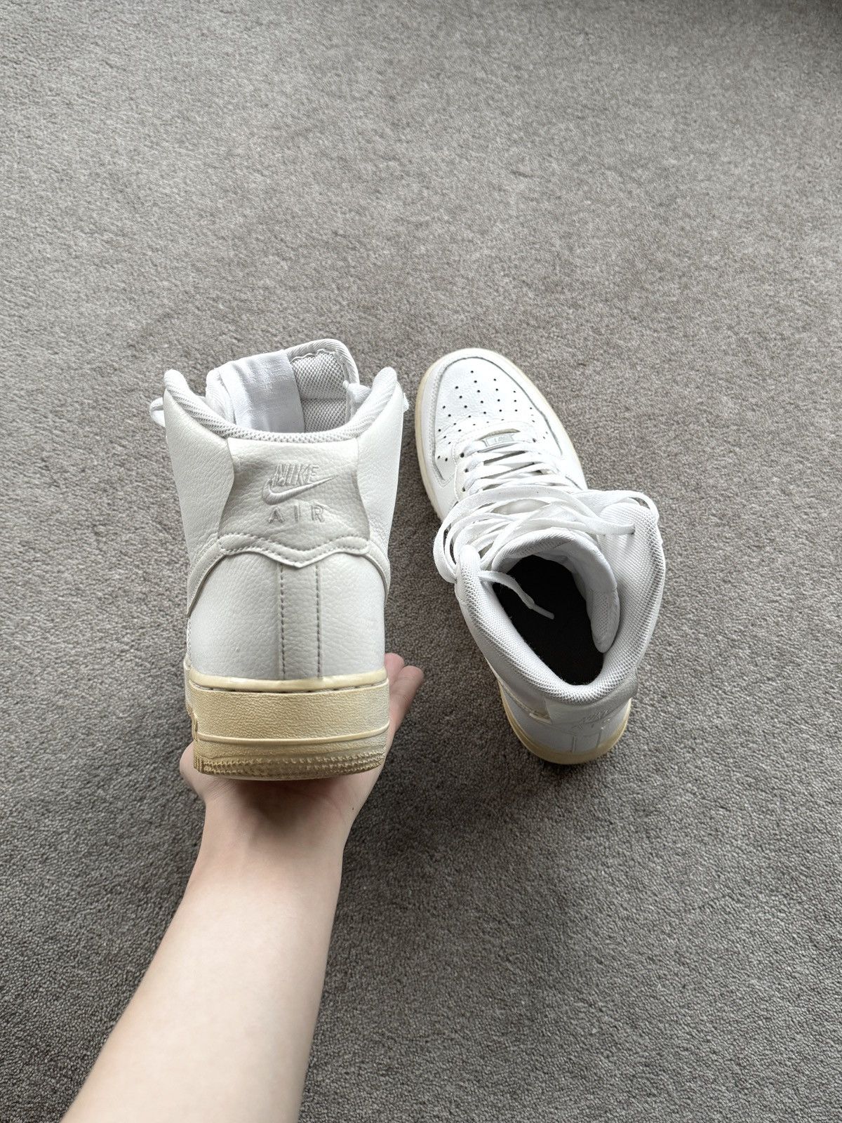 Nike Nike Air Force 1 High Triple White 2014 Size US 8 / EU 41 - 9 Thumbnail