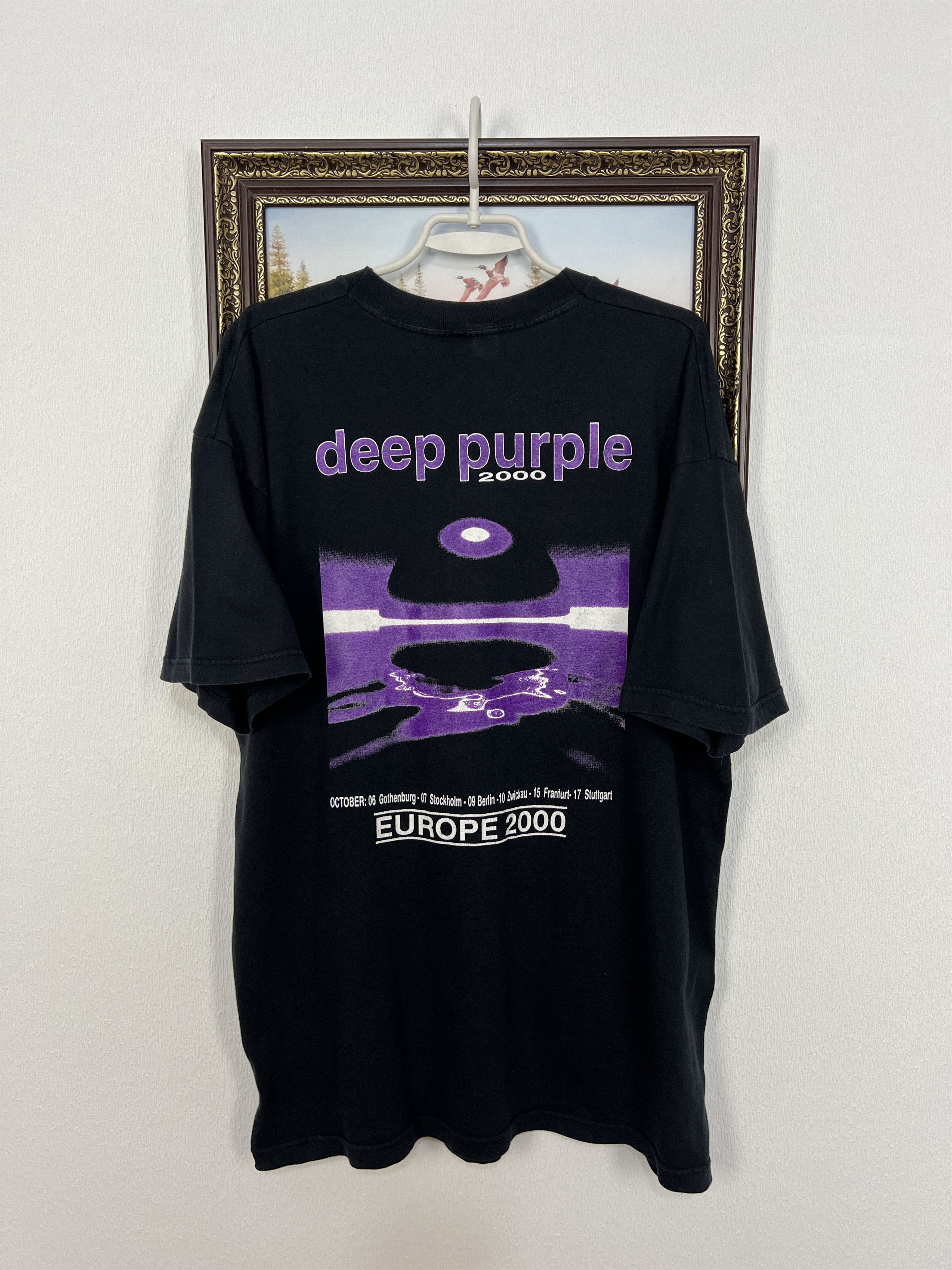 Vintage Vintage 90's Deep Purple Europe Tour Band Tee Over Print Size US XL / EU 56 / 4 - 7 Thumbnail