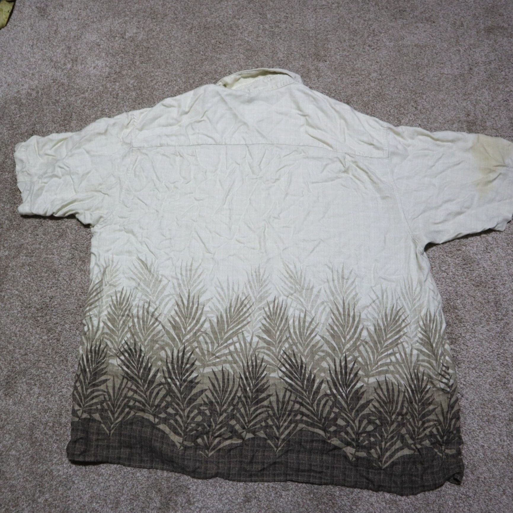 George George Shirt Button-Up Long Sleeve Men 2XL Brown Cotton Polyester with Pockets 90s Hawaiian? Size US XXL / EU 58 / 5 - 7 Thumbnail