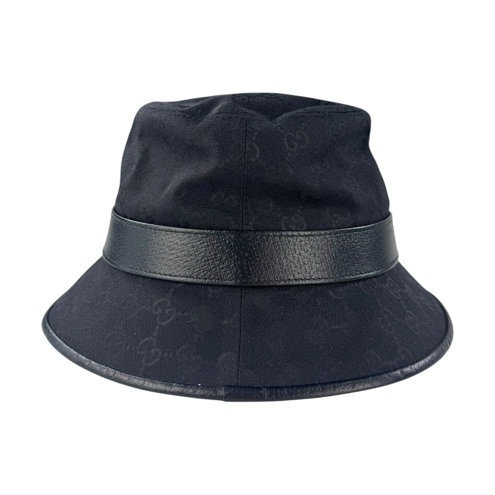 Gucci Gucci Monogram Black Bucket Hat Size ONE SIZE - 5 Thumbnail