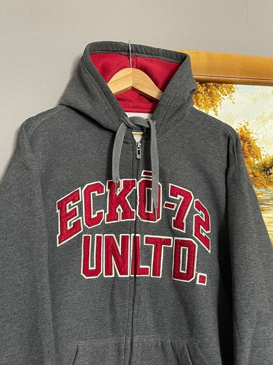 Ecko Unltd. Vintage Ecko Unlimited Zip Up Hoodie Big Spellout Logo Size US L / EU 52-54 / 3 - 3 Thumbnail