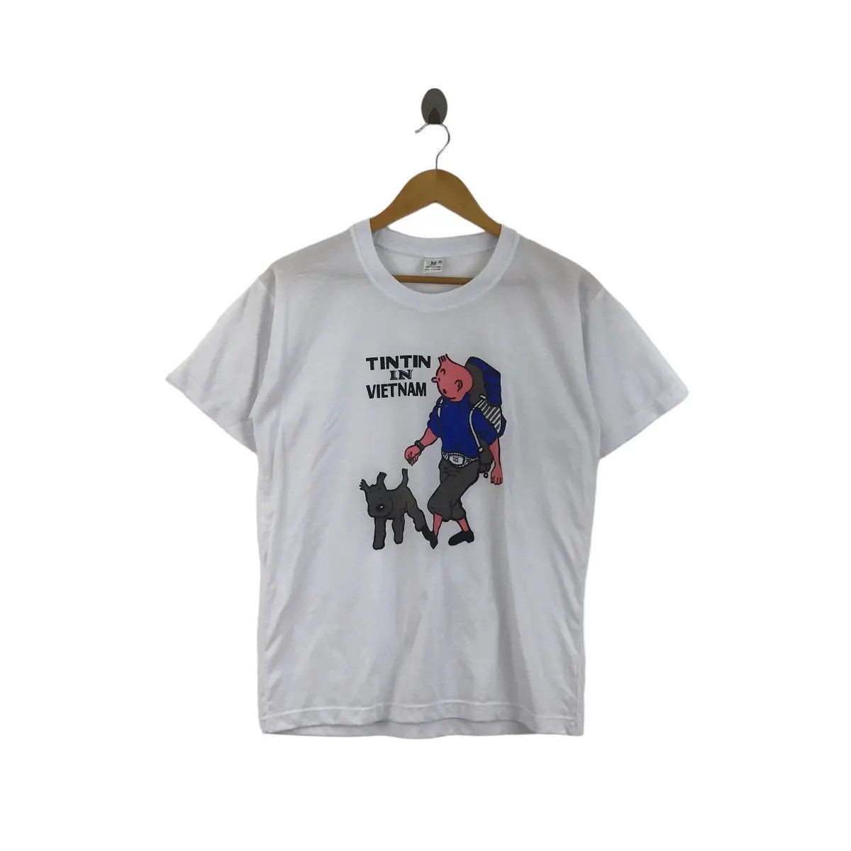 Vtg 90' The Adventures Of TINTIN IN VIETNAM Tee Shirt