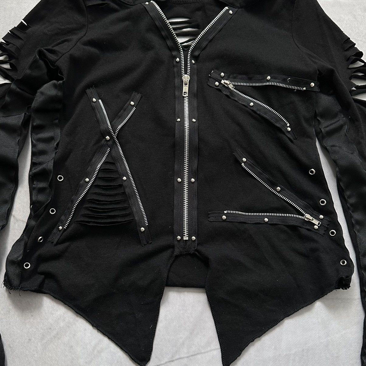 Hysteric Glamour 00s Punk Zipper Rick Owens Vibe Long Sleeve T-Shirt Size M / US 6-8 / IT 42-44 - 4 Thumbnail