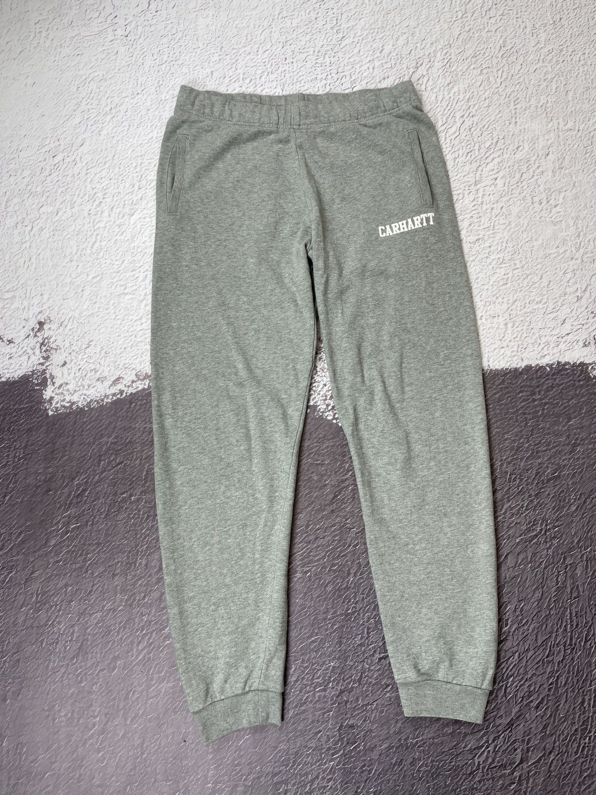 Carhartt Carhartt WIP College Sweatpants grey logo Size US 30 / EU 46 - 3 Thumbnail