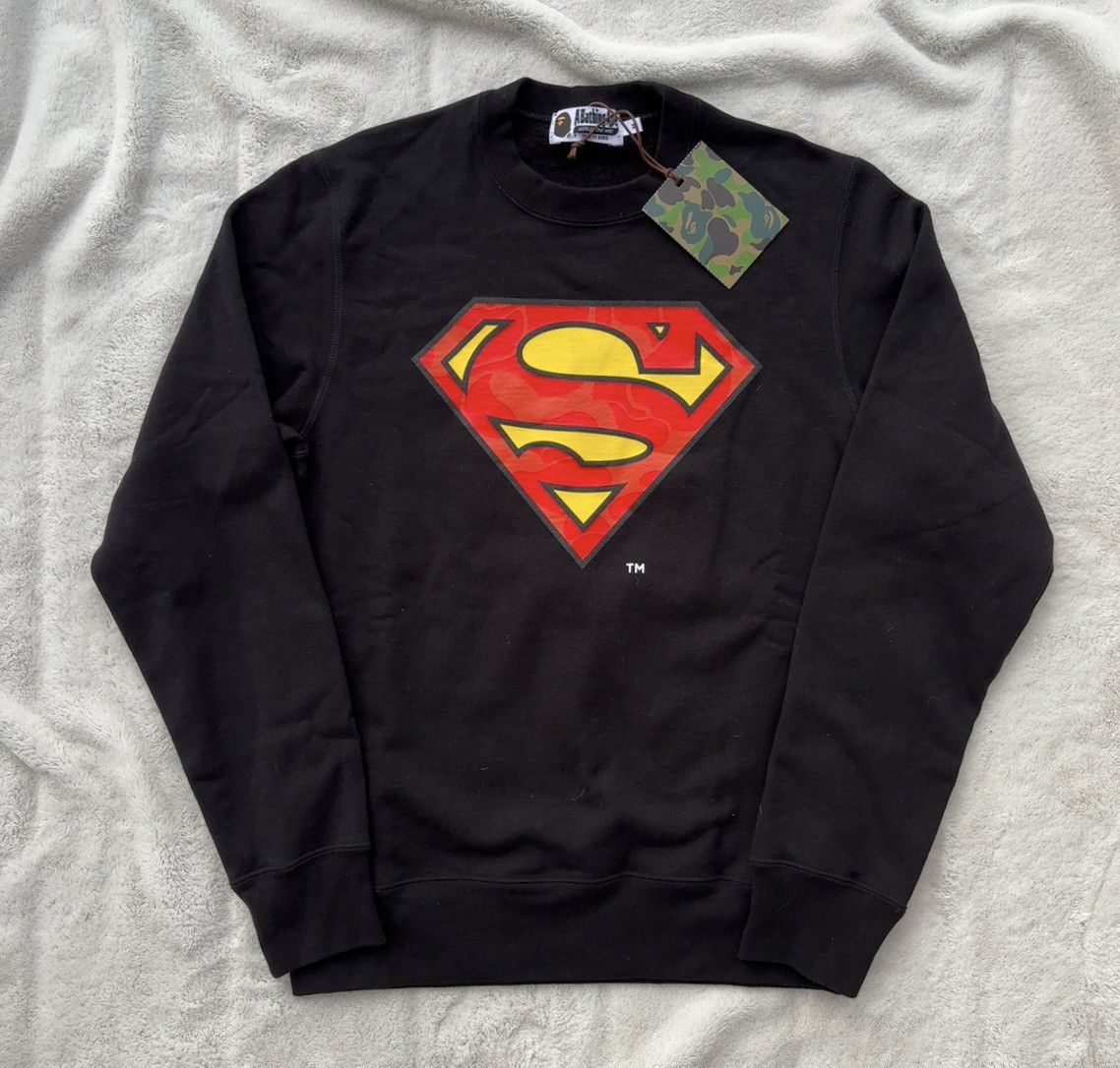 Bape Dc Superman Hoodie | Grailed