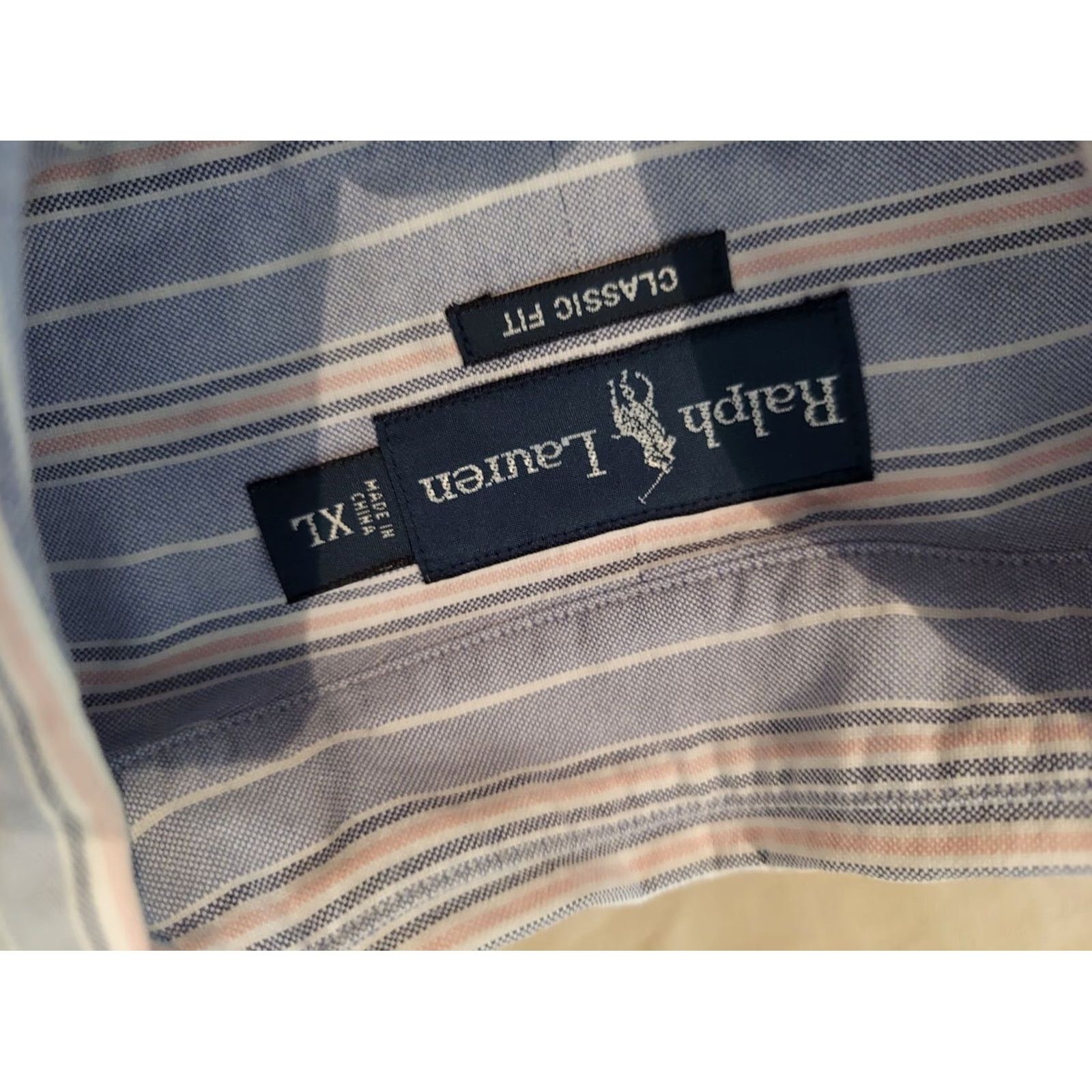 Polo Ralph Lauren Polo Ralph Lauren Shirt Dress XL Blue Cotton Mens Long Sleeve Button Polo Ralph Lauren Dress Shirt XL Blue Cotton Mens Size 46R - 3 Thumbnail