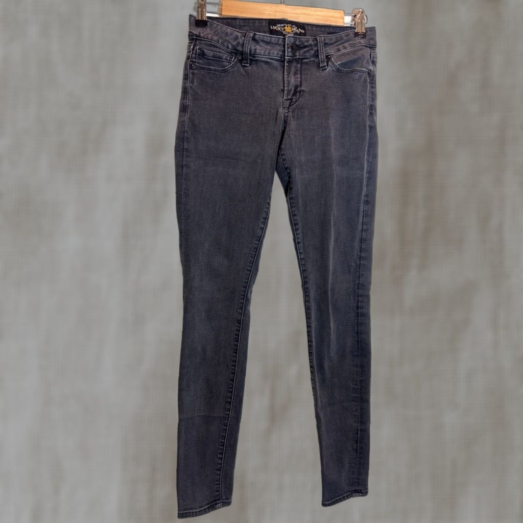Lucky Brand Lucky Brand Lolita Skinny Faded Black Jeans Women’s Size 0 Size 25" / US 0 / IT 36 - 1 Thumbnail