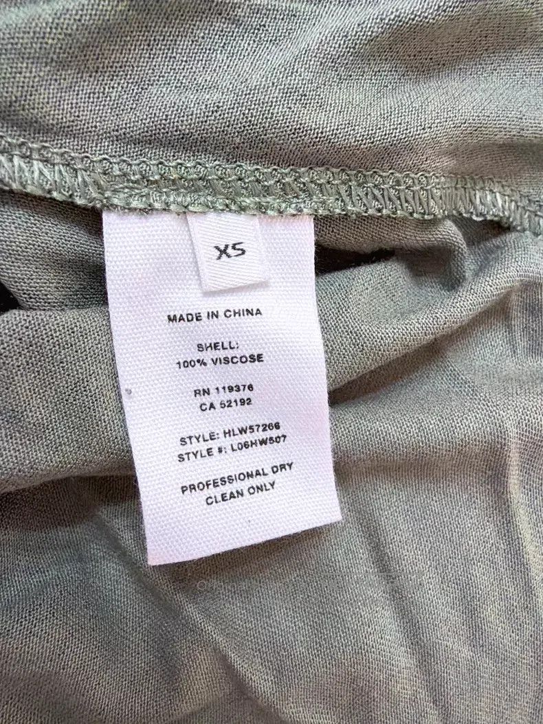 Helmut Lang Helmut Lang Grey-green gathered off-shoulder long-sleeve Size XS / US 0-2 / IT 36-38 - 5 Thumbnail