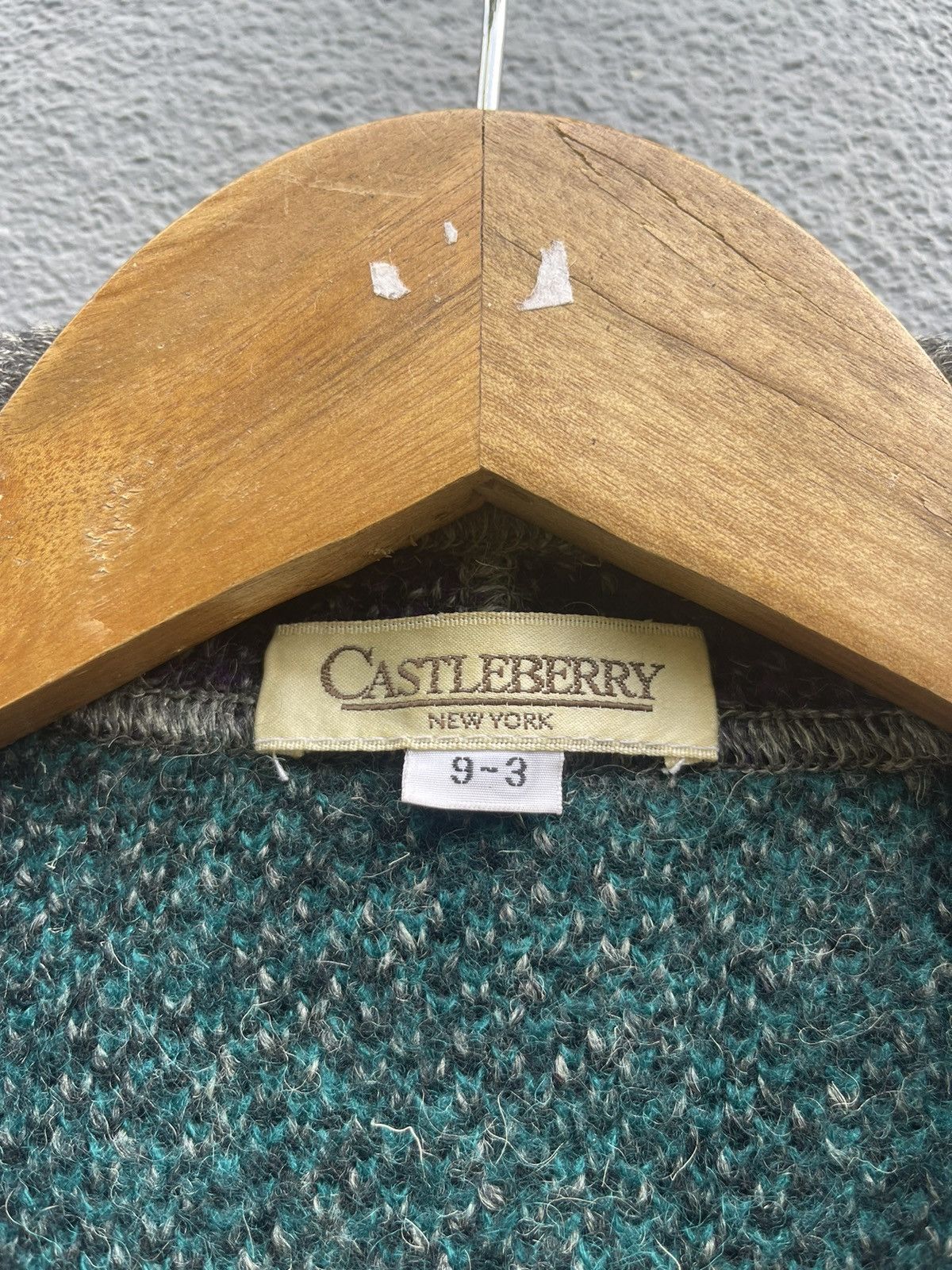 Designer Vintage Castleberry New York Wool Jacket Bold Floral Pattern Size L / US 10 / IT 46 - 16 Thumbnail