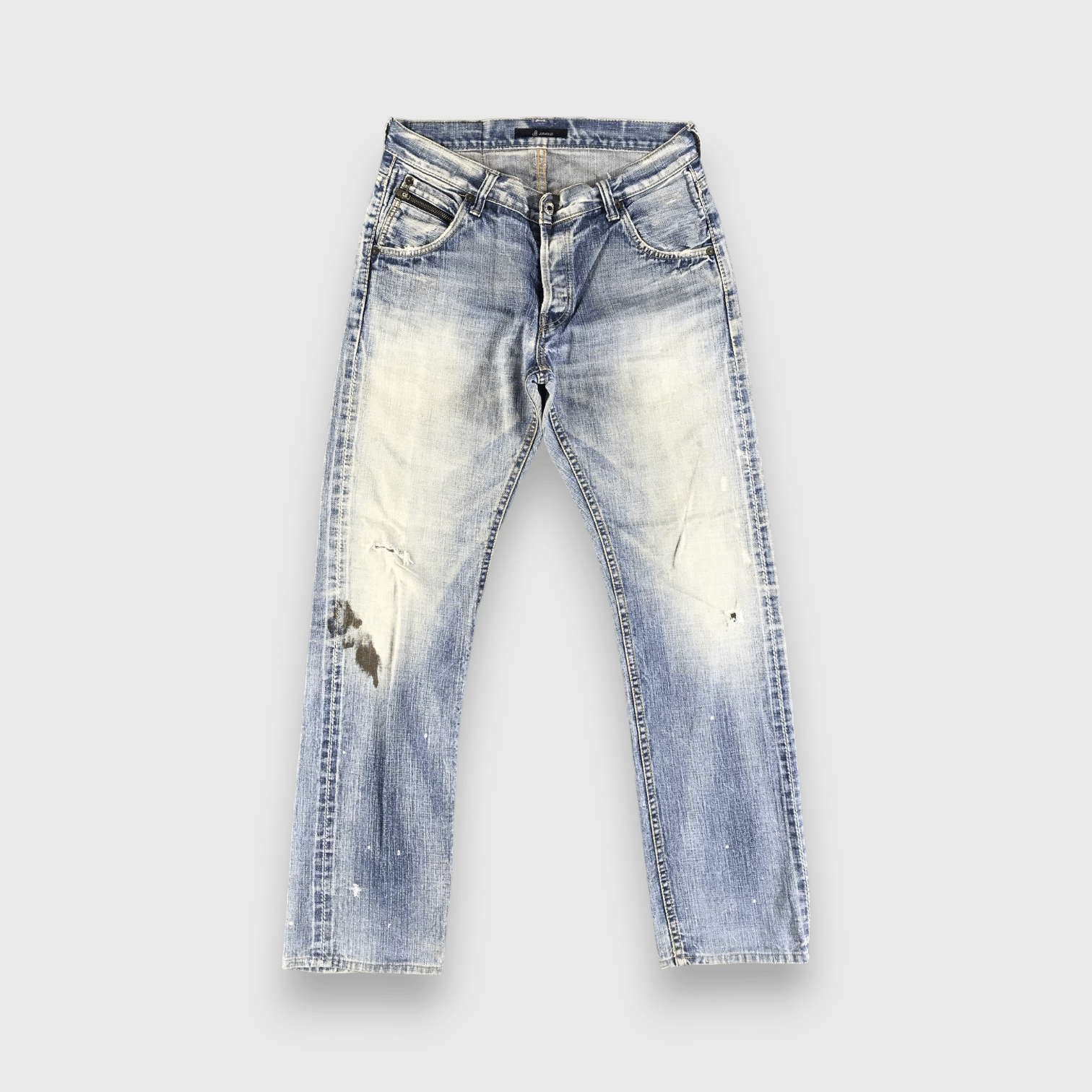 Johnbull Vintage Light Wash John Bull Selvedge Jeans-J2992 Size US 32 / EU 48 - 1 Thumbnail