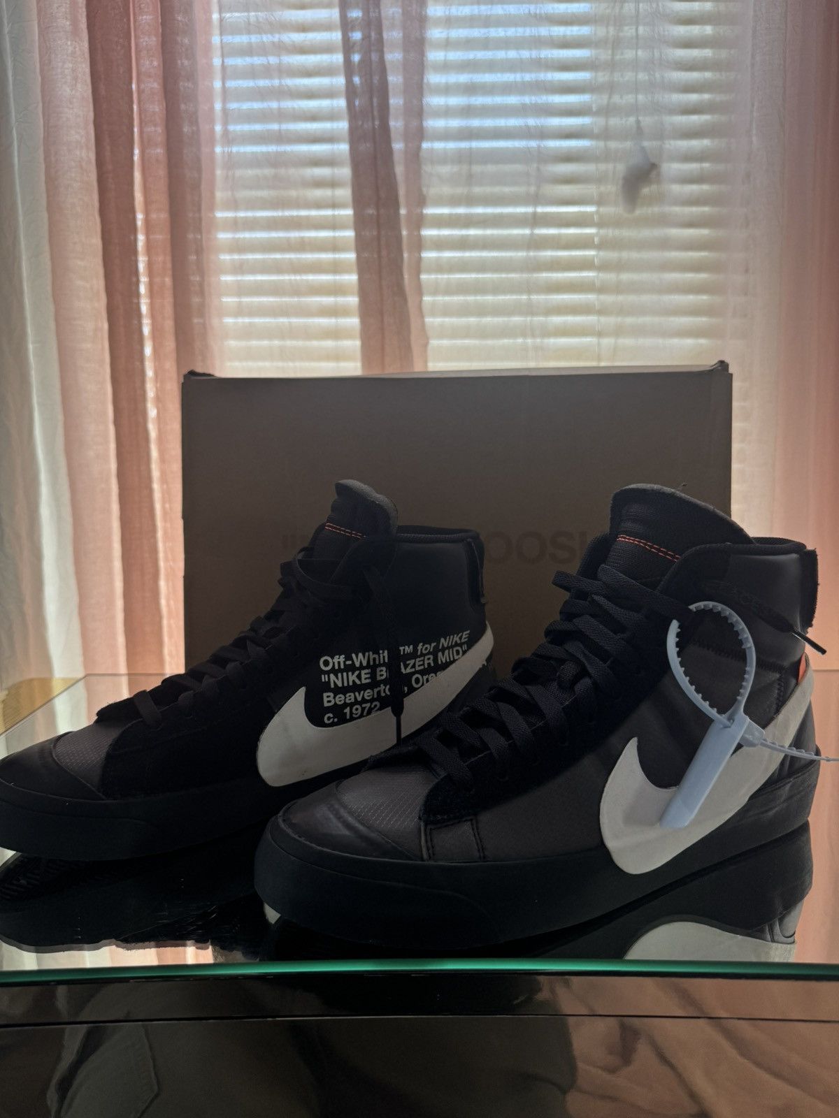 Nike × Off-White Nike blazers Off-white grim reapers Size US 11.5 / EU 44-45 - 2 Thumbnail