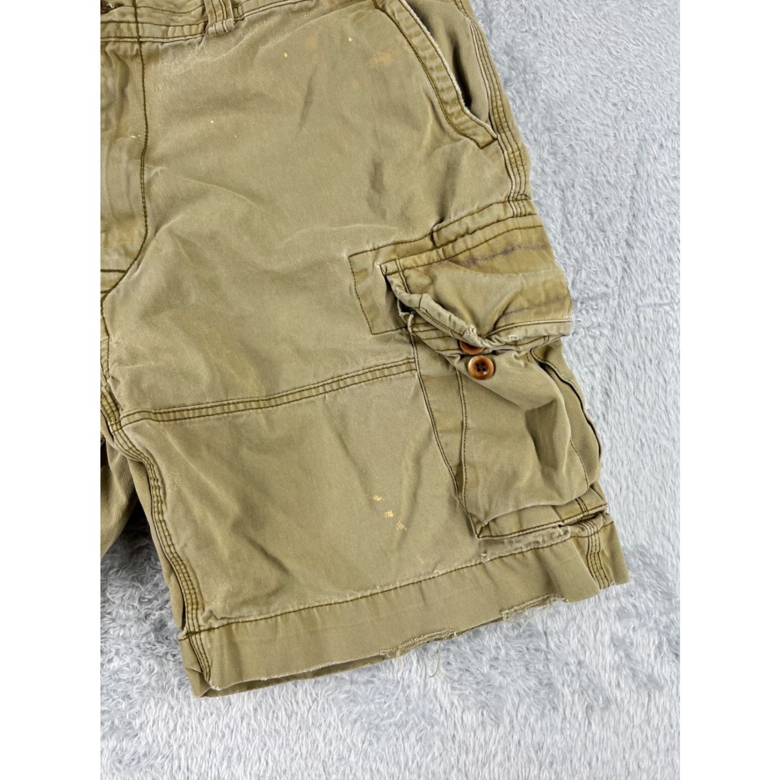 Polo Ralph Lauren Polo Ralph Lauren Shorts Men 40 Green Cargo Twill Cotton Regular Inseam 10in Waist 39in Solid Mens Size US L / EU 52-54 / 3 - 2 Thumbnail