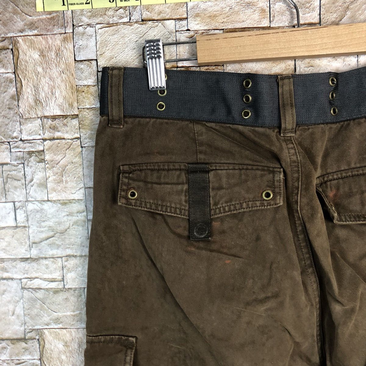 Japanese Brand O.N.G Jeans utility tactical Cargo Multipocket Pants #A355 Size US 31 - 18 Thumbnail