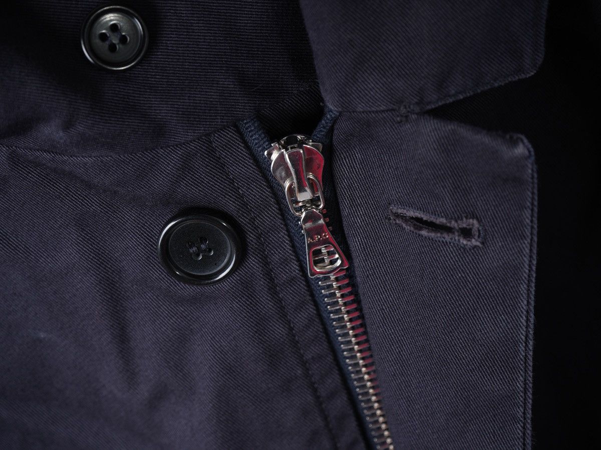 A.P.C. A.P.C. APC Vintage Navy Blue Hooded Parka Jacket M Size US M / EU 48-50 / 2 - 3 Thumbnail