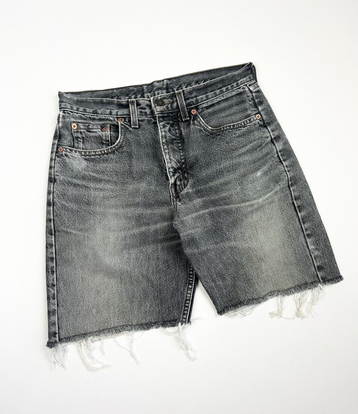 Levi's Vintage Clothing Vintage Levis 615 Orange Tab Shorts Rare Gray Y2k 90s USA Size US 30 / EU 46 - 3 Thumbnail