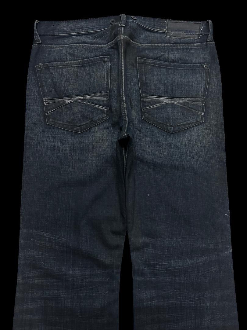 If Six Was Nine FLARE Insane Express🇯🇵 Jean Mudwash SlimFit Bootcut Dark Jean Size US 35 - 14 Thumbnail