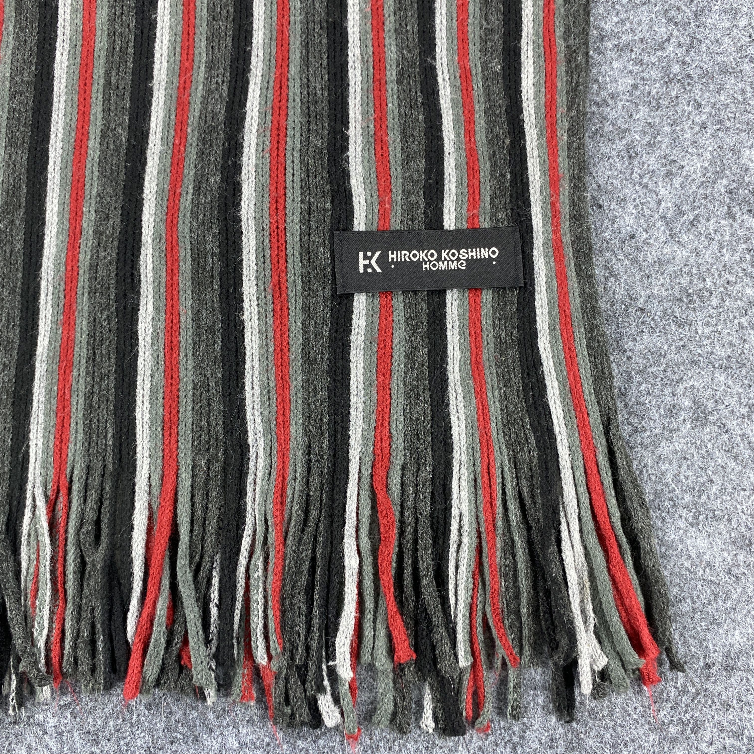 Hiroko Koshino Homme × Vintage Hiroko Koshino Homme Scarf # Muffler # Neckwear # D587 Size ONE SIZE - 2 Thumbnail