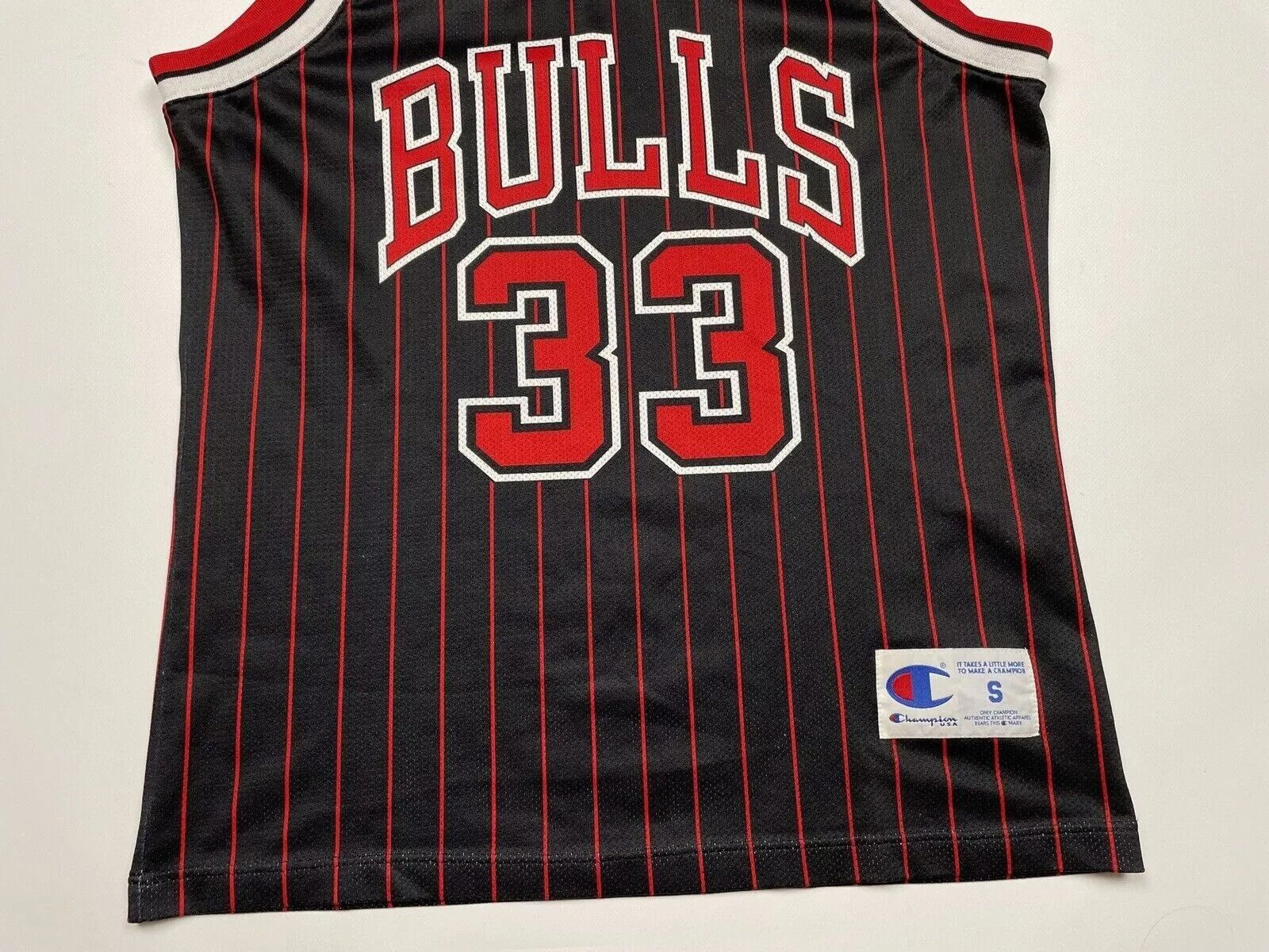 Champion Scottie Pippen Chicago Bulls Vintage Basketball Shirt USA Size US S / EU 44-46 / 1 - 3 Thumbnail
