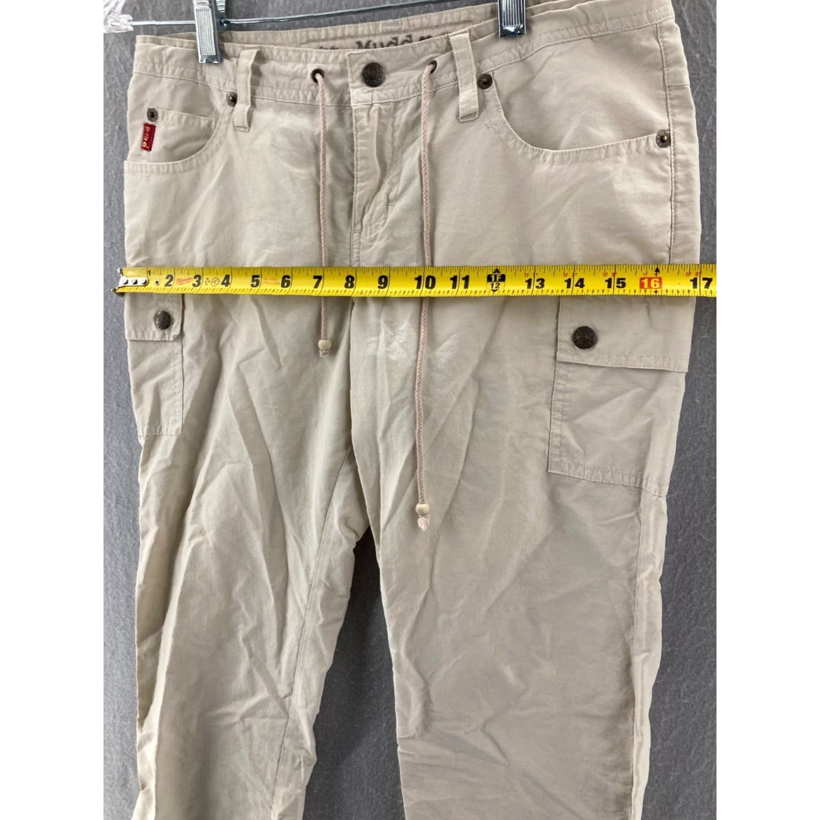 Vintage VINTAGE Mudd Jeans Cropped Capri Cargo Low Rise Womens Size 1 Khaki Y2K Size 25" / US 0 / IT 36 - 4 Thumbnail