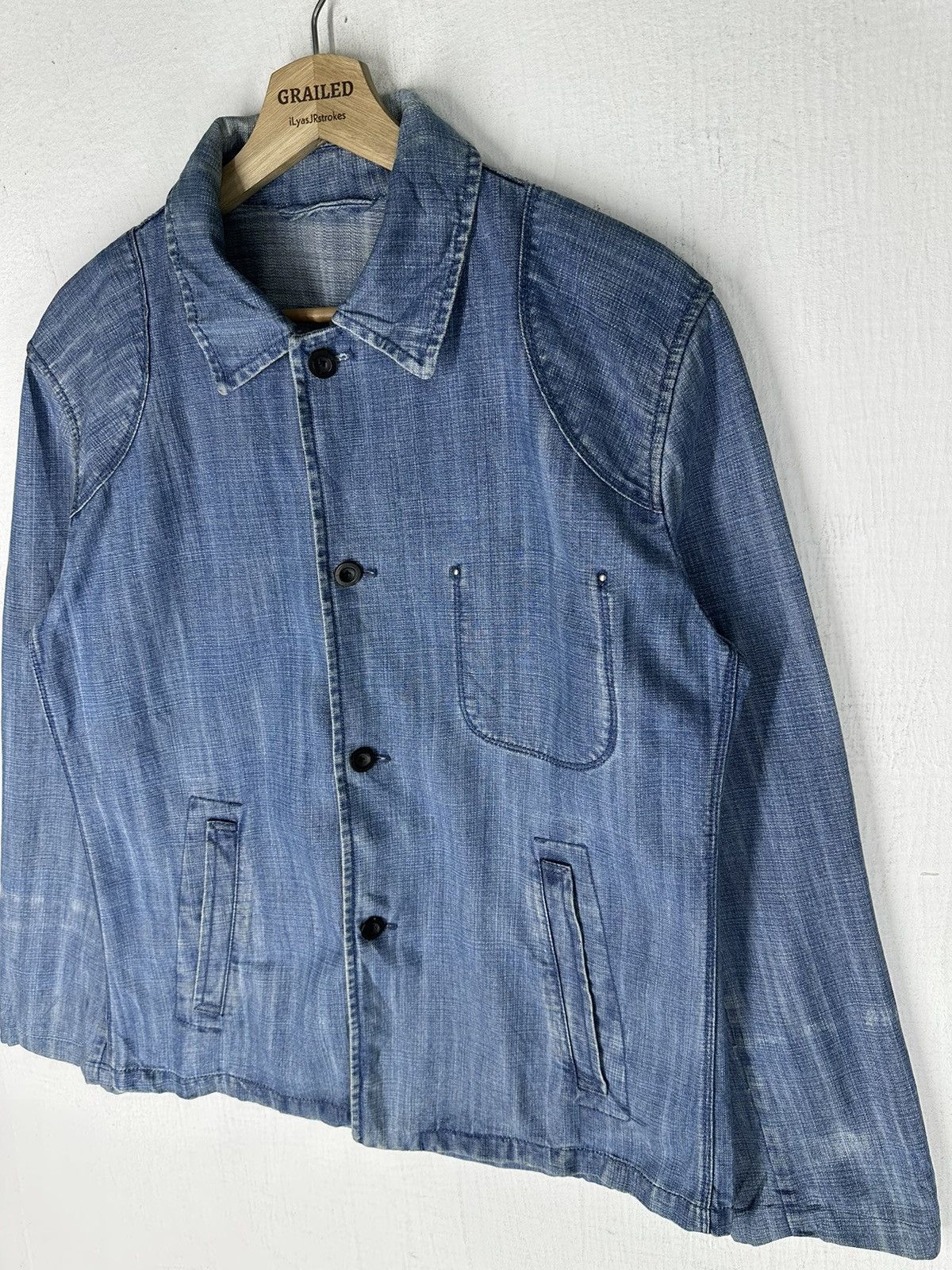 Jil Sander Vintage Jil Sander French Workwear Jacket Size US M / EU 48-50 / 2 - 2 Thumbnail