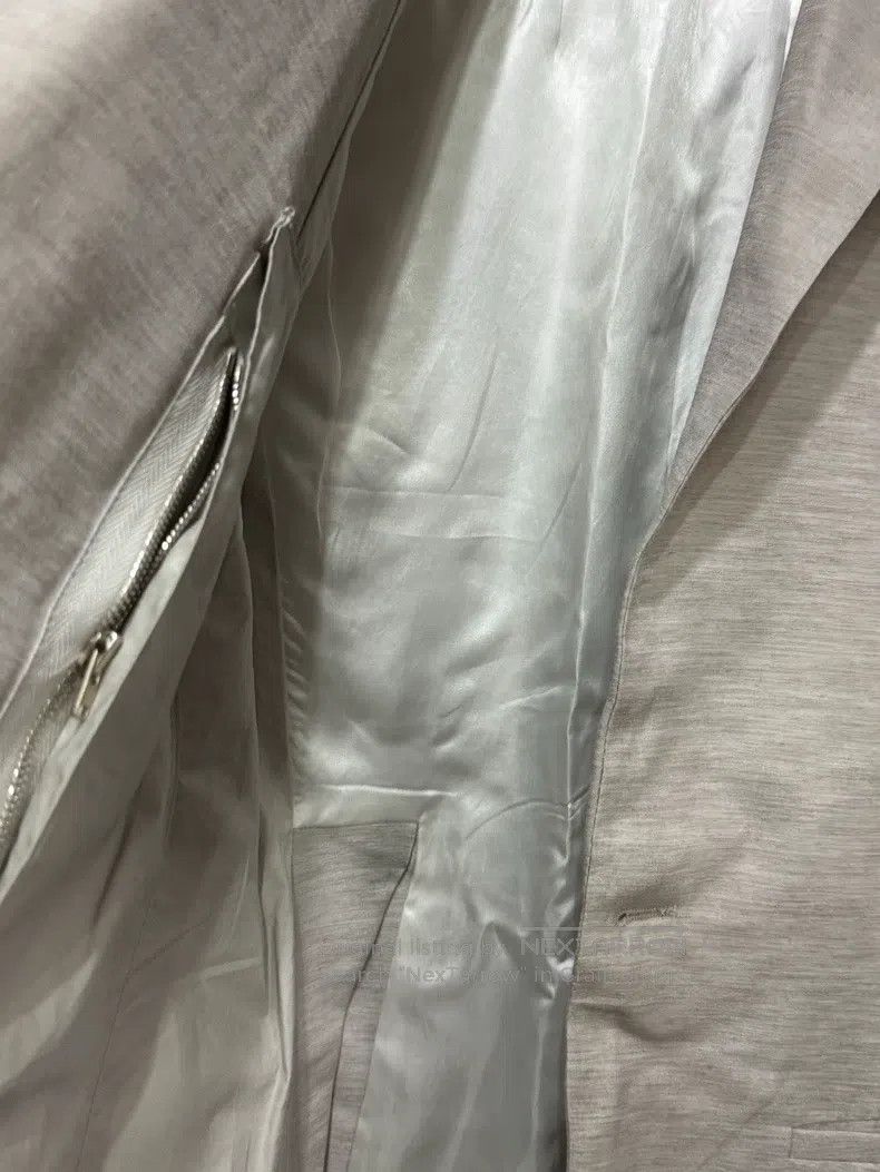 Rick Owens Rick Owens 14ss main-line silk-linen-blend one-button doub Size US S / EU 44-46 / 1 - 8 Thumbnail