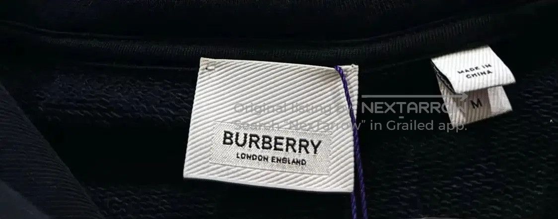 Burberry Burberry Black Cotton Women's Hooded Jacket. Size M / US 6-8 / IT 42-44 - 4 Thumbnail