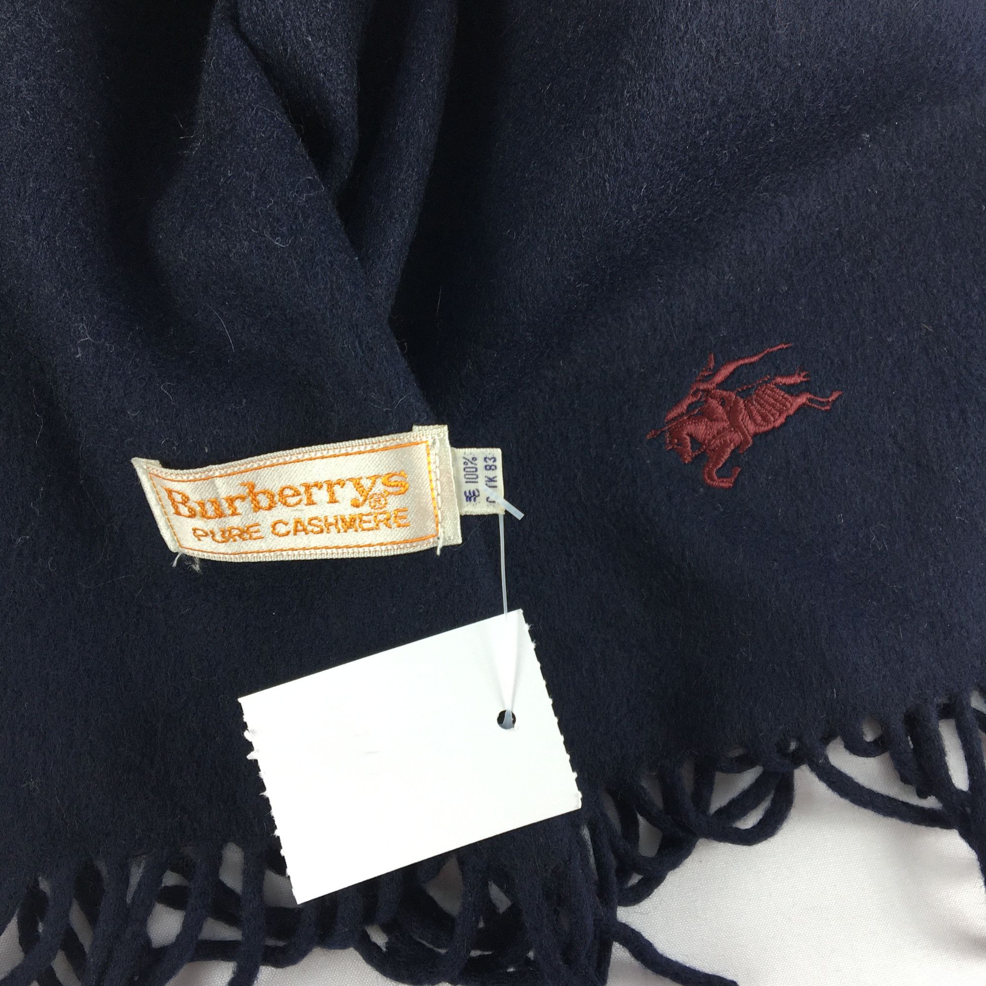 Burberry Vintage Burberry Scarf Muffler Wool Cashmere Scarves Size ONE SIZE - 4 Thumbnail