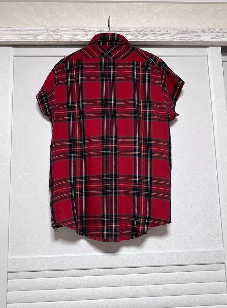 Fear of God Fear of God Flannel red plaid shoulder shirt Size US M / EU 48-50 / 2 - 2 Thumbnail