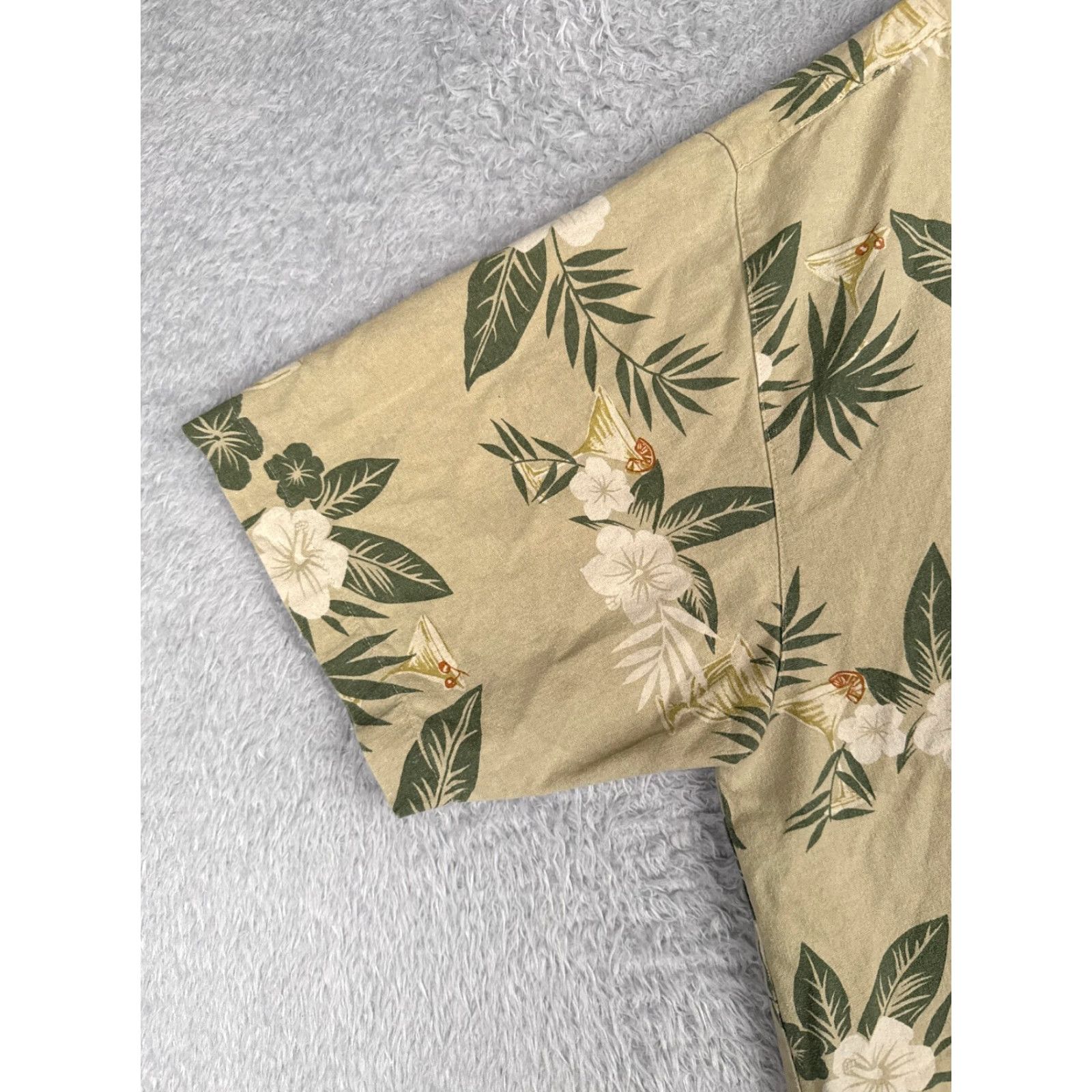 Vintage Portofino Shirt Portofino Shirt Hawaiian Shirt Extra Large Green Floral Cocktail Silk Blend Button-Up Men’s Shirt Aloha Hawaiian Floral Size US XL / EU 56 / 4 - 3 Thumbnail
