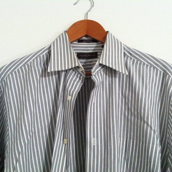Joseph Abboud JOSEPH ABBOUD MENS COTTON DRESS SHIRT FRENCH CUFFS16.5/36-37 Size US L / EU 52-54 / 3 - 1 Thumbnail