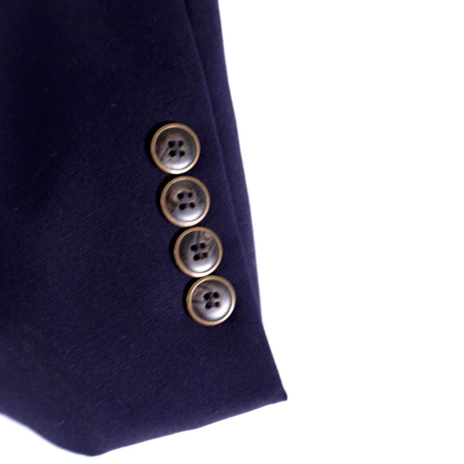 Joseph & Feiss Joseph & Feiss Gold Wool Blue 2 Button Blazer 44R Size 44R - 3 Thumbnail