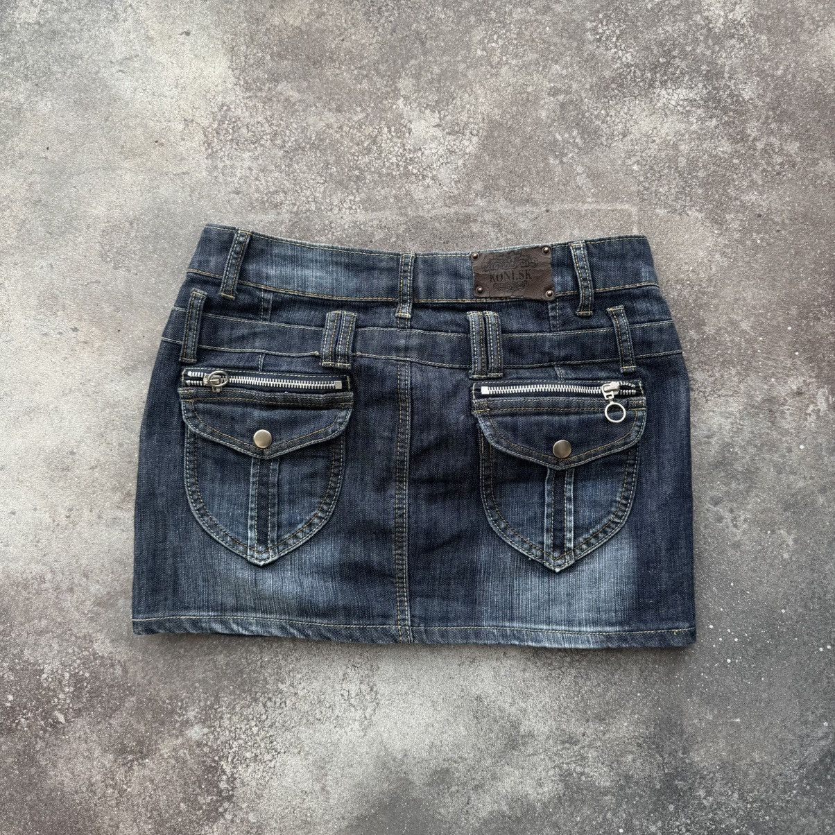 Hysteric Glamour Y2K Super Sexy Vintage Glamour Denim Mini Skirt Size 29" - 2 Thumbnail