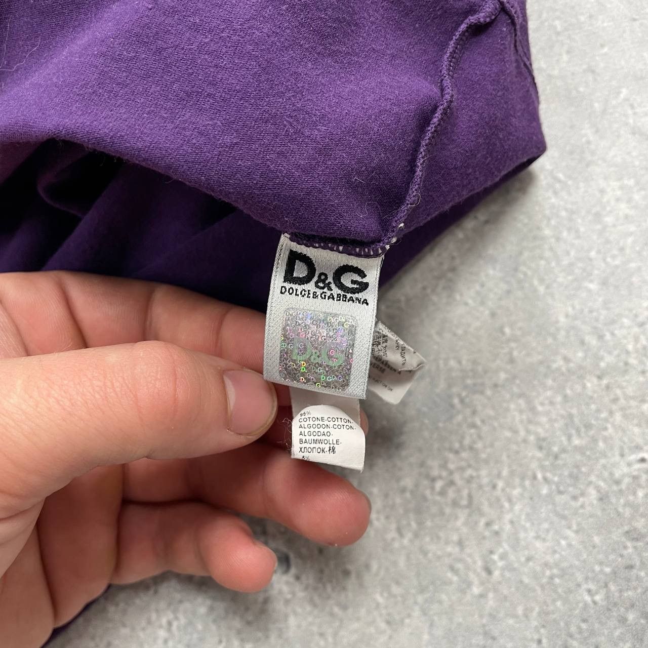 Designer × Dolce & Gabbana Dolce & Gabbana Underwear V-Neck T Shirt Purple Size XL/XXL Size US XXL / EU 58 / 5 - 5 Thumbnail