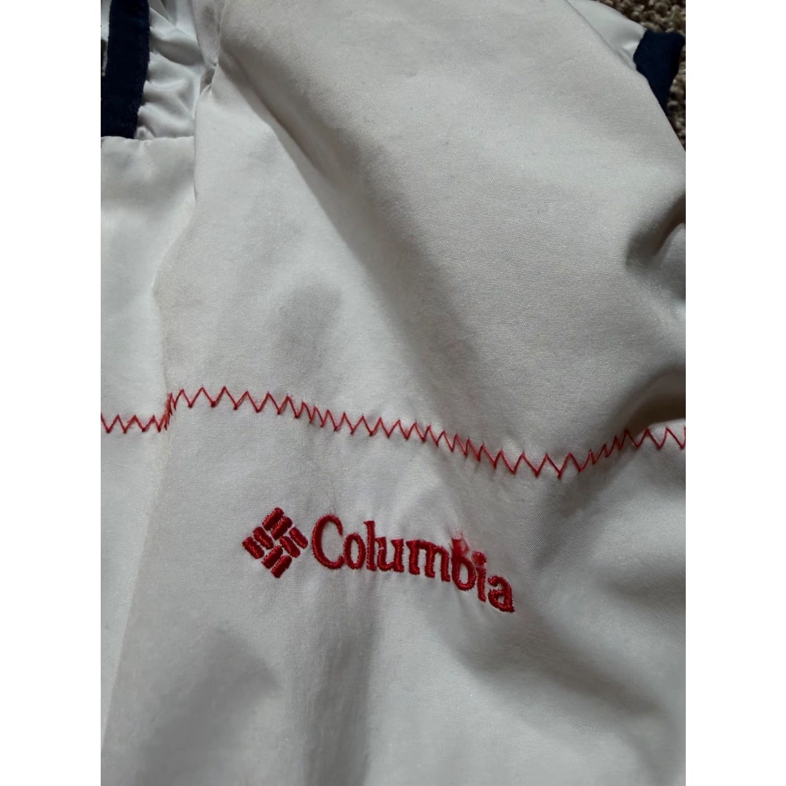 Vintage Columbia Womens Vest White Medium Lightweight Jacket Hood Sleeveless Hoodie Size M / US 6-8 / IT 42-44 - 8 Thumbnail