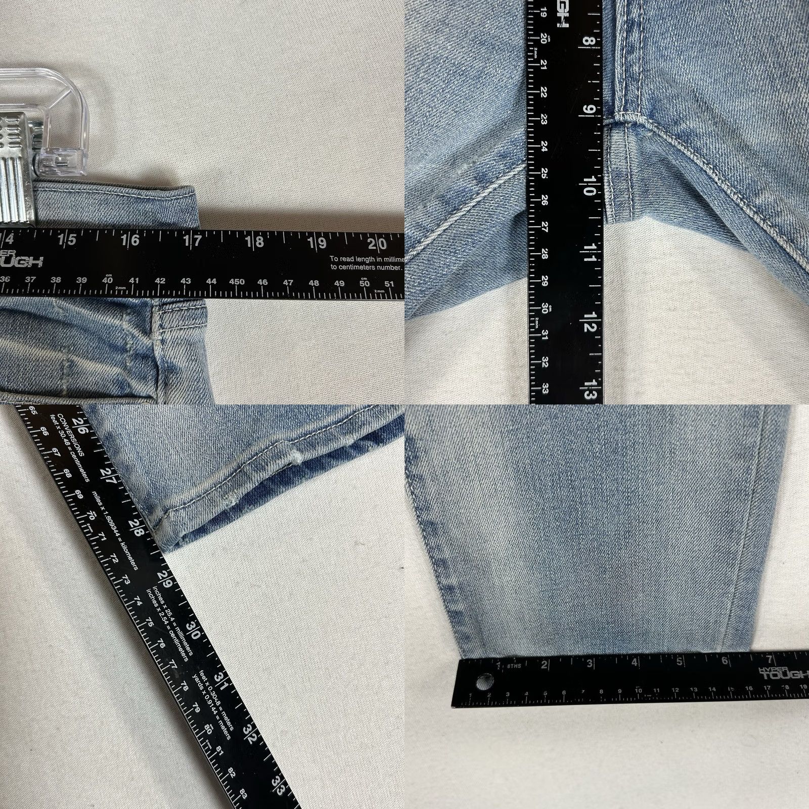Gap VINTAGE Gap 1969 Girlfriend Jeans Womens Size 28R Light Wash Denim Brooklyn Bleach Blue Size 28" / US 6 / IT 42 - 9 Thumbnail